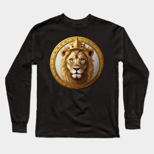 Regal Lion with Crown no.12 Long Sleeve T-Shirt